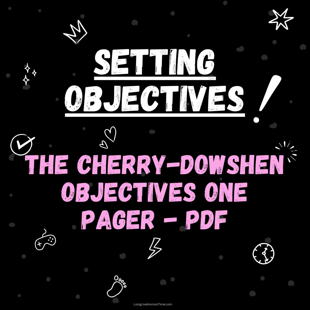SETTING OBJECTIVES One Pager PDF - Download