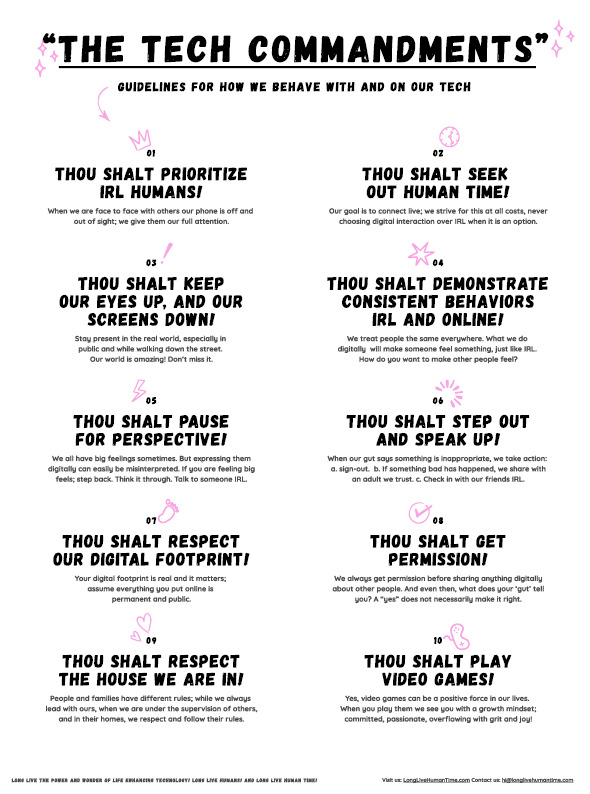 The Tech Commandments Poster PDF - Download