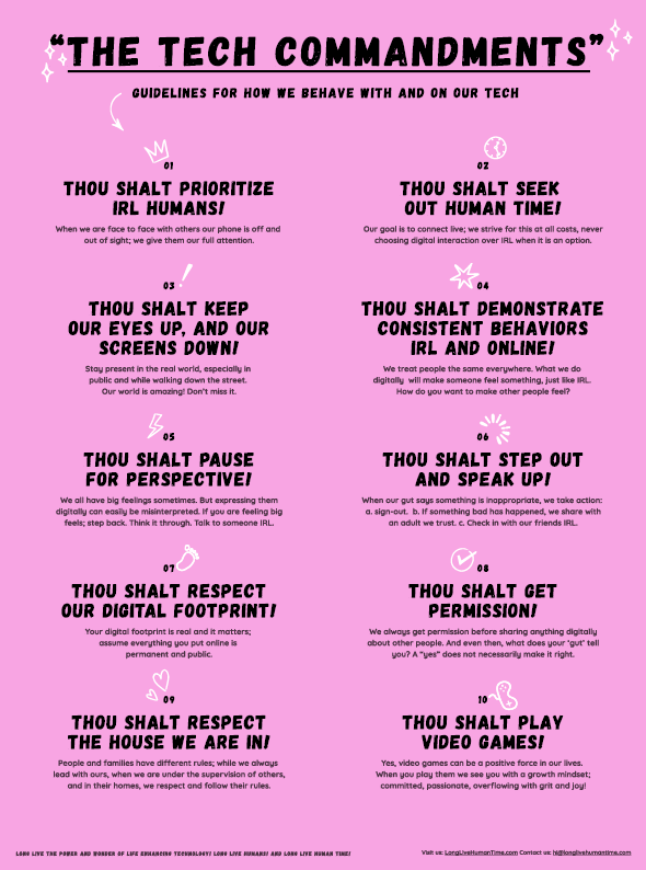 The Tech Commandments Poster PDF - Download